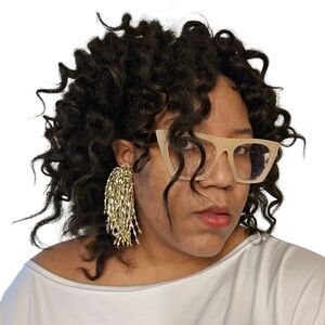 Vintage Gold Cascade Fringe Statement Clip-On Earrings – 4.12"